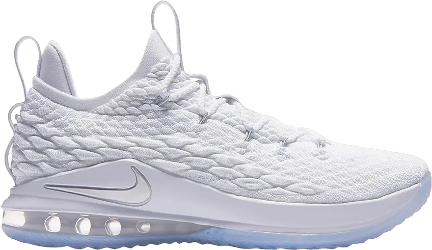  Nike LeBron 15 Low &#039;White Silver&#039;