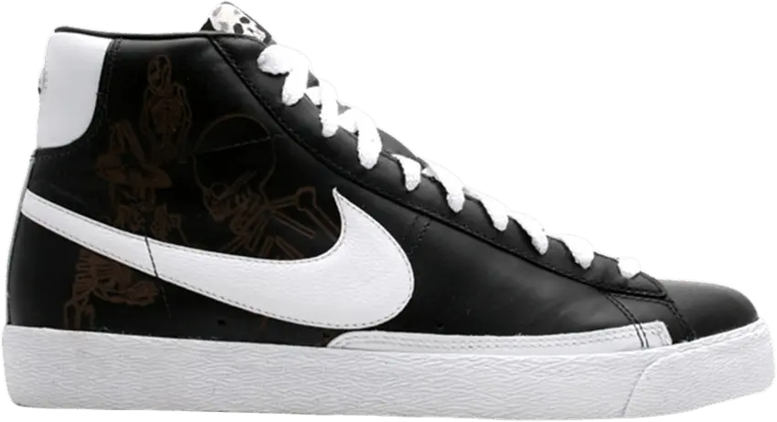  Nike Blazer Hi Premium [Black/White-Orange Blaze]