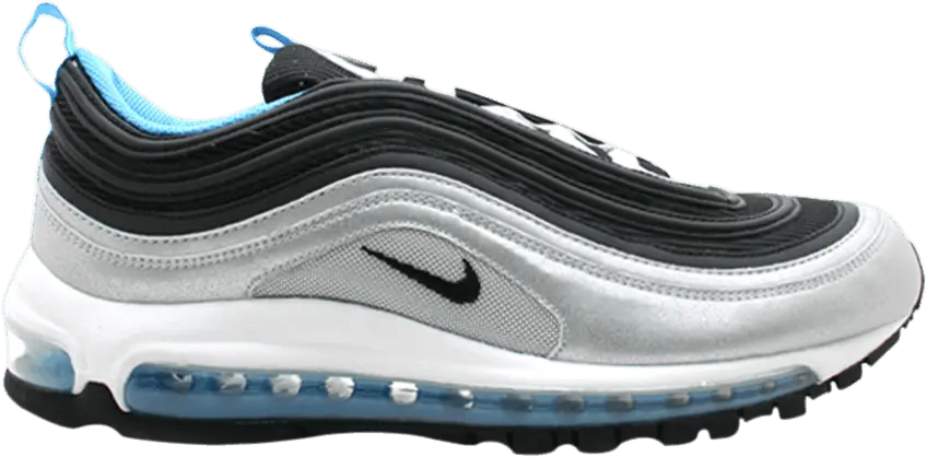  Nike Air Max 97 [White/Black-Vivid Blue-Metallic Silver]