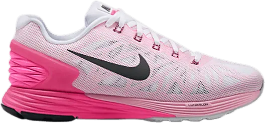  Nike Wmns LunarGlide 6 [White/Pink Pow/Space Pink/Black]