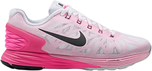 Nike Wmns LunarGlide 6 [White/Pink Pow/Space Pink/Black]