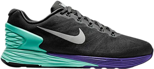  Nike Wmns LunarGlide 6 [Medium Ash/Hyper Turquoise/Hyper Grape/Black]