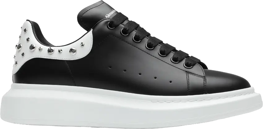  Alexander Mcqueen Alexander McQueen Studded Oversized Sneaker &#039;White Black&#039;