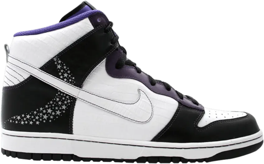  Nike Dunk High Premium [Black/White-Quasar Purple]