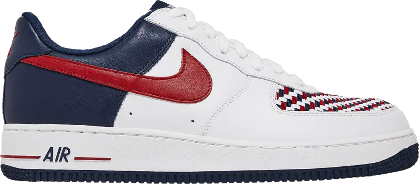  Nike Air Force 1 Premium [White/Varsity Red-Midnight Navy]