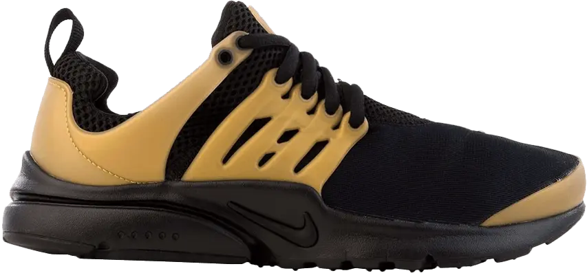 Nike Presto GS &#039;Black&#039; [Black/Black-Metallic Gold-White]