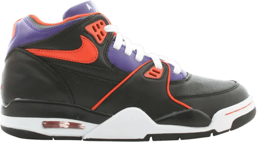  Nike Air Flight 89 [Black/Orange Blaze-Varsity Purple-White]