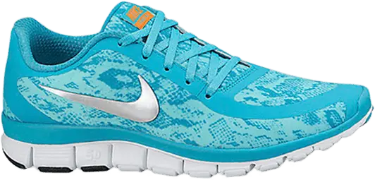 Nike Wmns Free 5.0 V4 NS PT [Dusty Cactus/Bleached Turquoise/White/Metallic Silver]