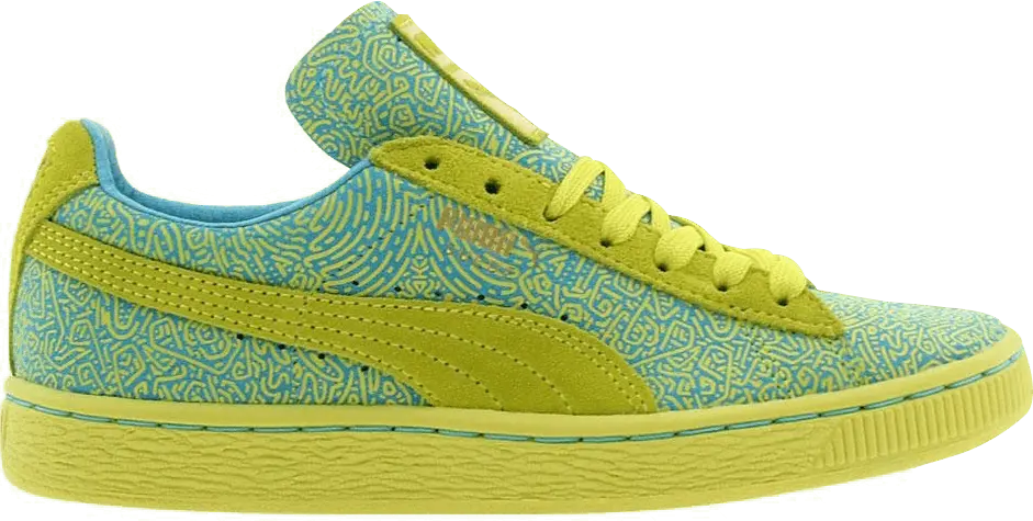 Puma Solange x Suede Classic Lines [Yellow / Sulphur Spring / Blue Atoll]