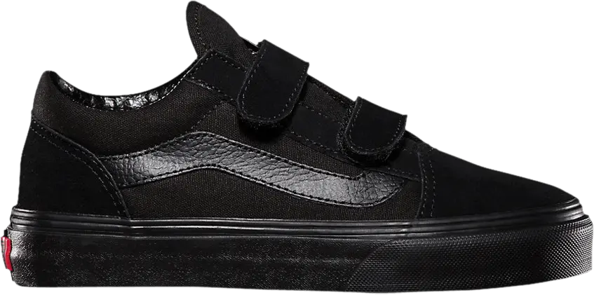 Vans Old Skool V Kids &#039;Black&#039; [Black/Black]