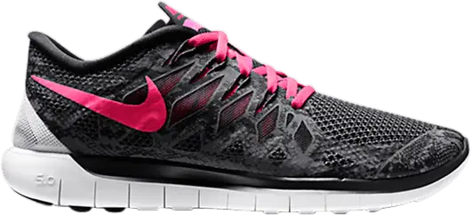 Nike Wmns Free 5.0 Print [Anthracite/Black/White/Hyper Pink]