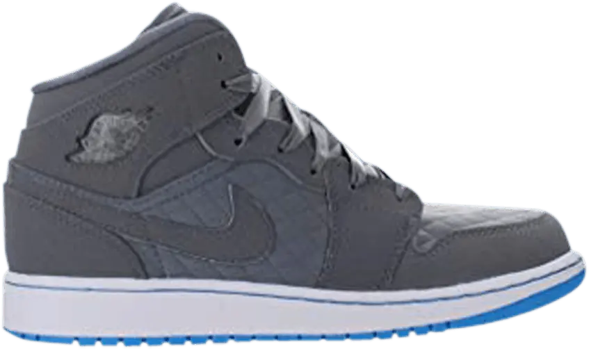  Air Jordan 1 Phat GS &#039;Cool Grey&#039; [Cool Grey/Blue Glow-White]