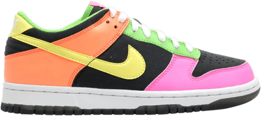  Nike Dunk Low GS [Anthracite/Voltage Yellow-Radiant Green-Tart]