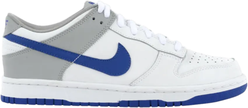  Nike Dunk Low GS [white/varsity royal-medium grey]