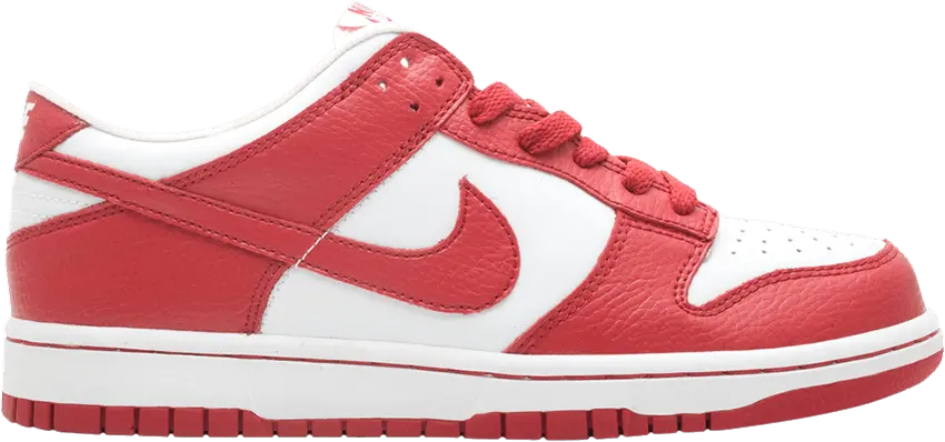  Nike Dunk Low Gs [White/Varsity Red]