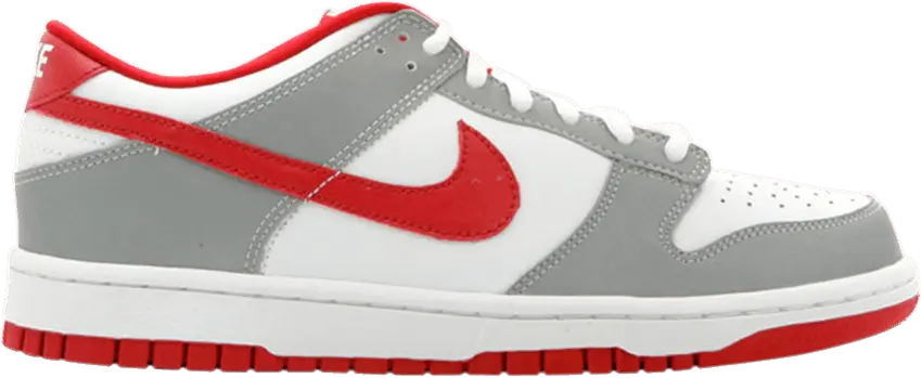  Nike Dunk Low Gs [white/varsity red-reflector silver]