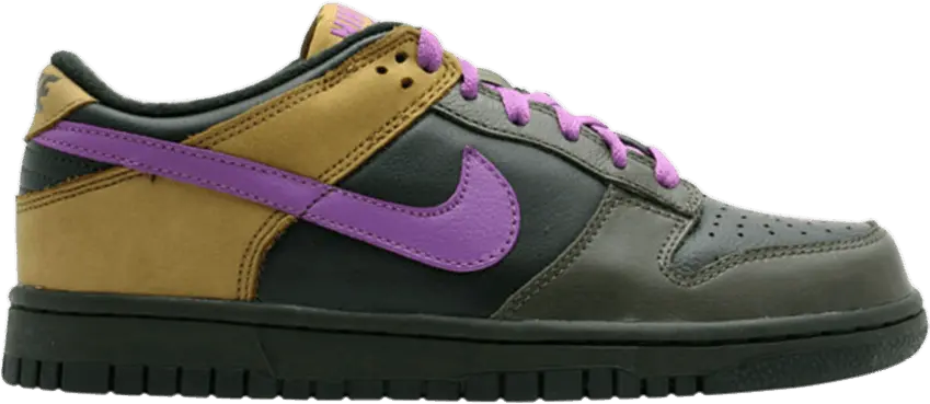  Nike Wmns Dunk Low Premium [Outdoor Green/Hycinth-Deep Gray-Greencry]