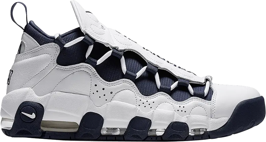  Nike Air More Money NYC White Midnight Navy