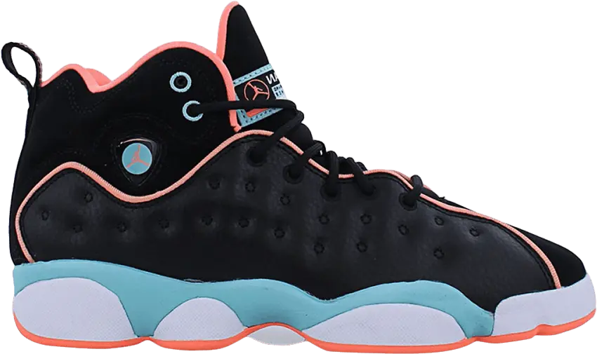  Jordan Jumpman Team 2 Black Crimson Pulse Light Aqua (GS)