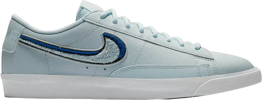  Nike Blazer Low 3D Chenille Swoosh Blue Tint