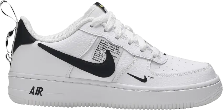  Nike Air Force 1 Low Utility White Black (GS)