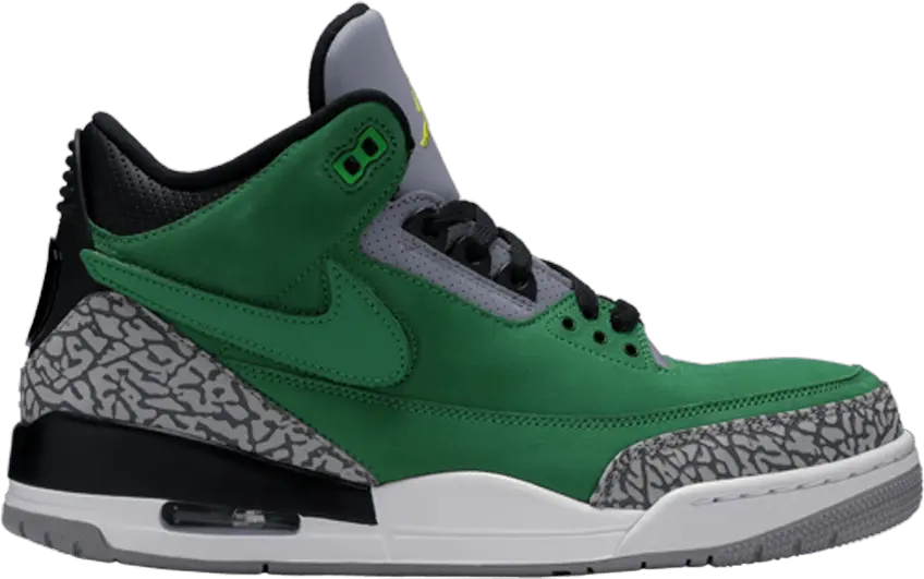  Jordan 3 Retro Tinker Oregon Ducks PE