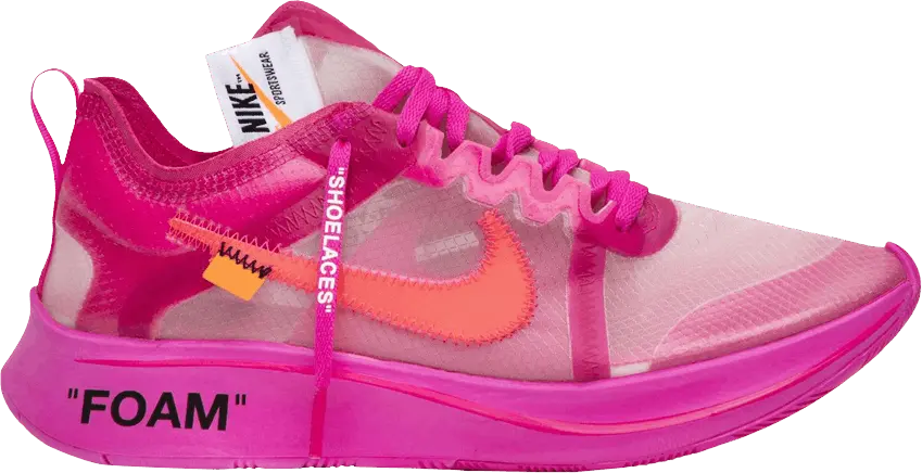  Nike Off-White x Zoom Fly SP &#039;Tulip Pink&#039; Sample