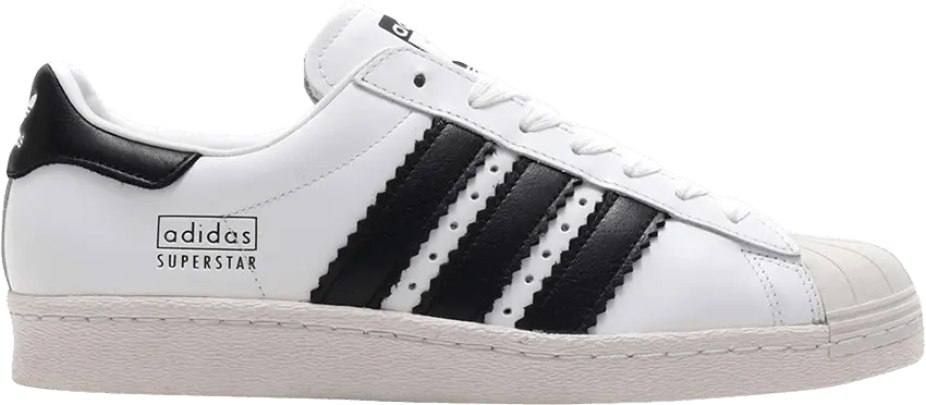  Adidas adidas Superstar 80s Enlarged Stripes White