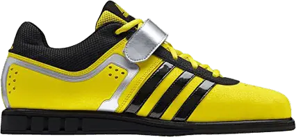  Adidas Powerlift 2.0 Shoes [Vivid Yellow / Black / Metallic Silver]