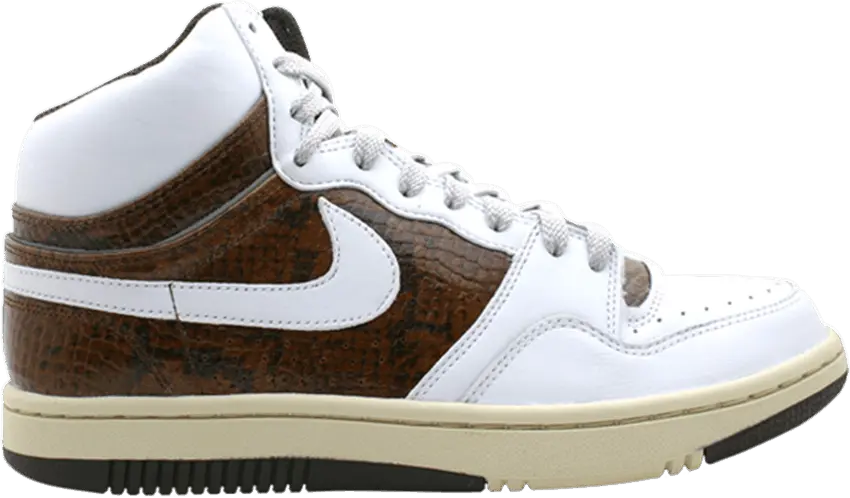 Nike Court Force Hi Premium [White/White-Baroque Brown]
