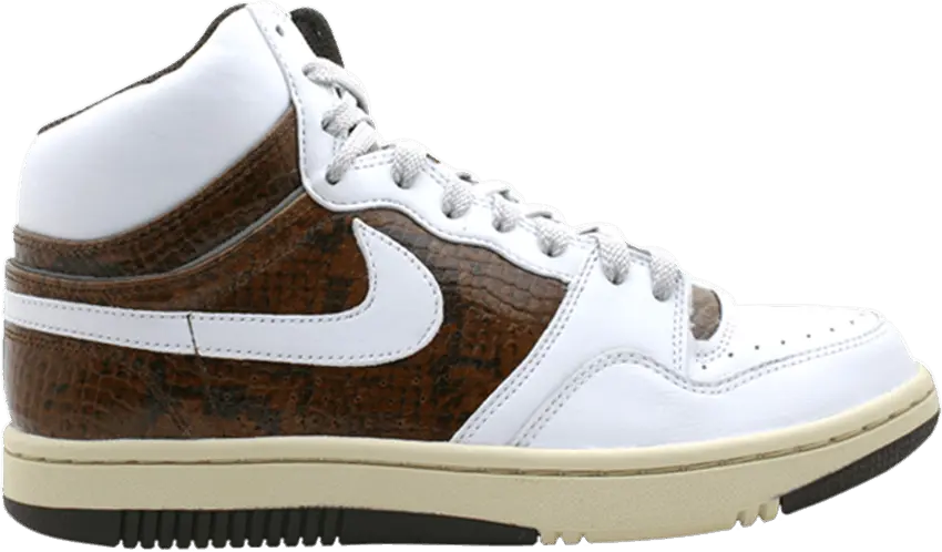  Nike Court Force Hi Premium [White/White-Baroque Brown]