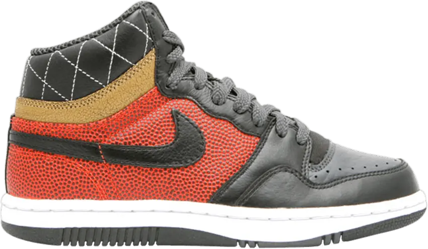 Nike Court Force Hi Premium [Black/Black-Anthrct-Orng Blz]