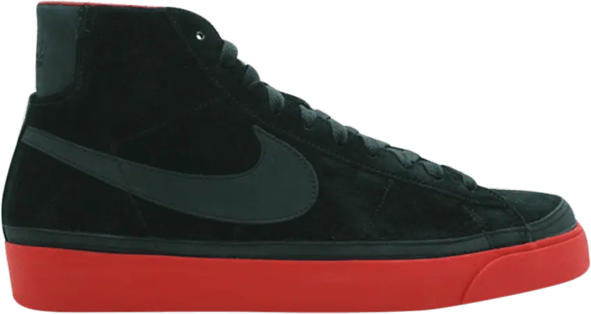  Nike Blazer High Premium [Black/Black-Sport Red]