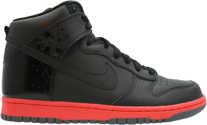 Nike Dunk High [Black/Black Hot Red]