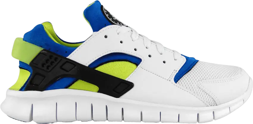 Nike Huarache Free Run [White / White-Soar-Cyber]