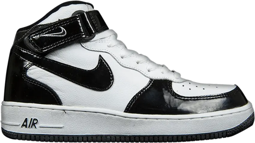 Nike Air Force 1 Mid [White/Black (Patent)]