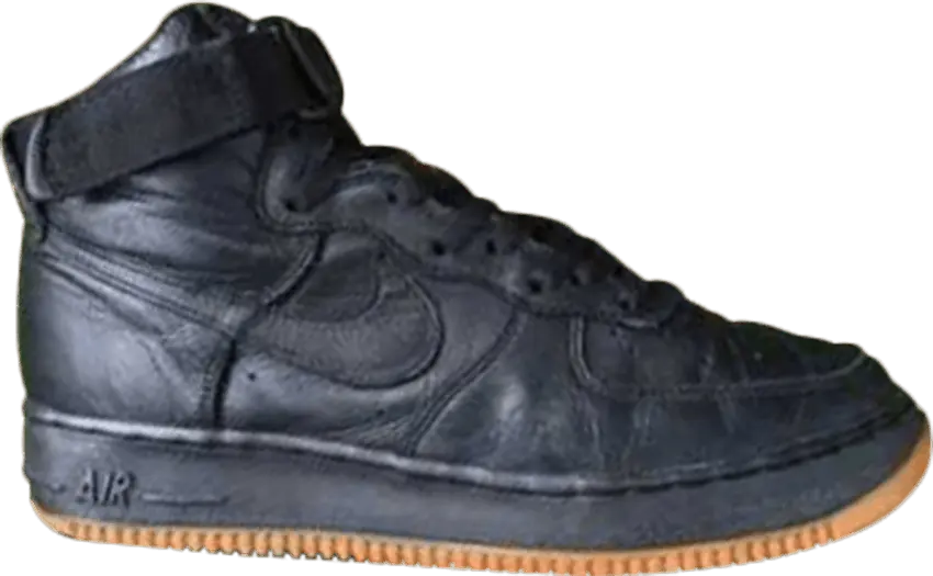  Nike Air Force 1 High B [Black/Black (Gum O/S)]