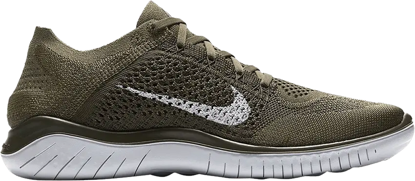  Nike Free RN Flyknit &#039;Cargo Khaki&#039; [Cargo Khaki/Medium Olive-Sequoia-Pure Platinum]