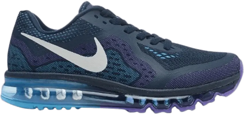 Nike Air Max 2014 [Obsidian/Sail-Purple Venom-Vivid Blue]