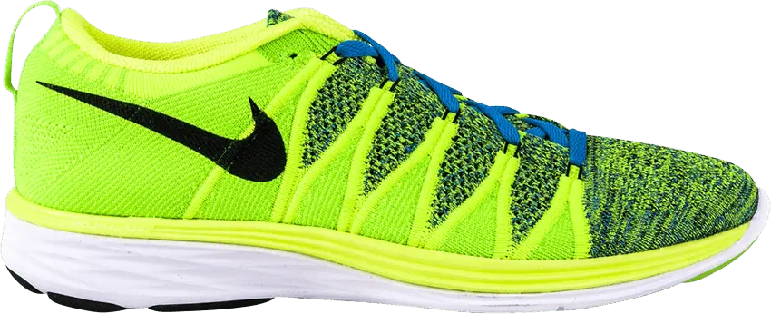  Nike Flyknit Lunar 2 [Volt/Black/Photo Blue/Electric Green]