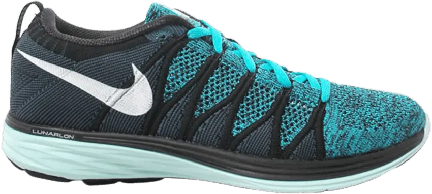  Nike Flyknit Lunar 2 [Black/White/Sport Turquoise/Chlorine]