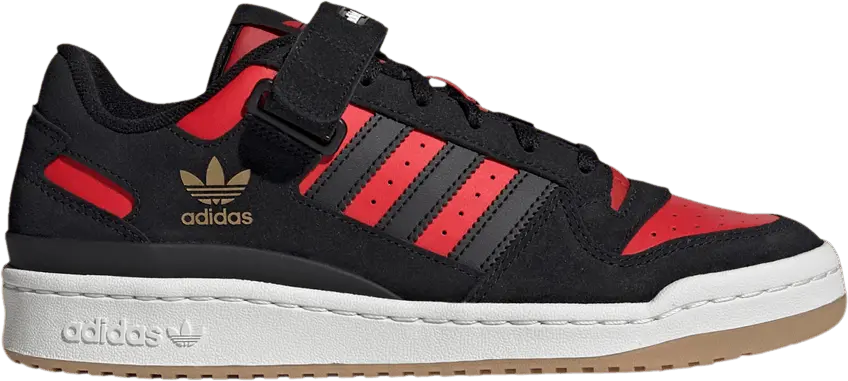  Adidas Forum Low &#039;Black Vivid Red&#039; [Core Black/Core Black/Vivid Red]