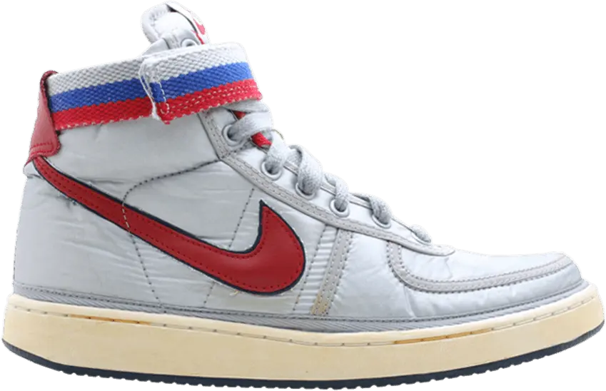 Nike Vandal High Supreme Vntg [Mtllc Slvr/Vrsty Rd-Mdnght Nvy]