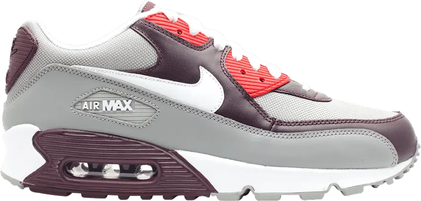  Nike Air Max 90 [tm red/white-mdm gry-vrsty rd]