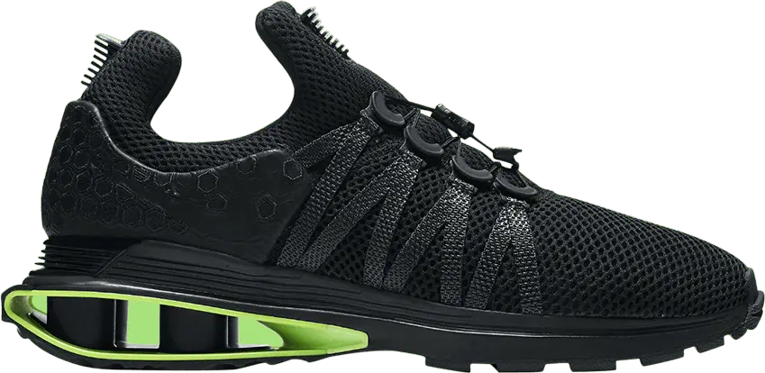 Nike Shox Gravity Luxe Black Green Strike