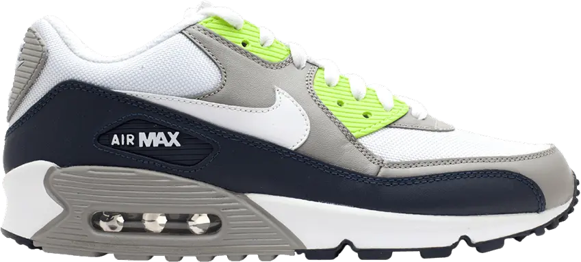  Nike Air Max 90 [Obsidian/White-Medium Grey-Vlt]