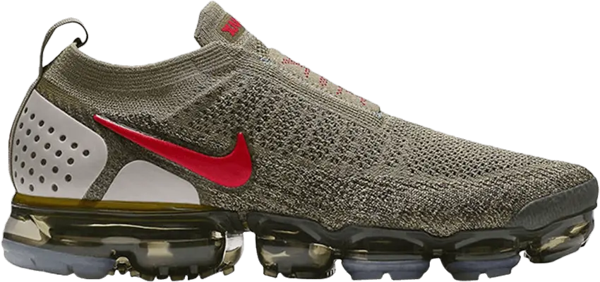  Nike Air VaporMax Moc 2 Neutral Olive Habanero Red