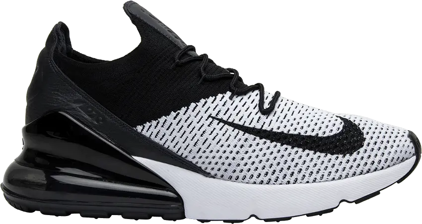  Nike Air Max 270 Flyknit White Black