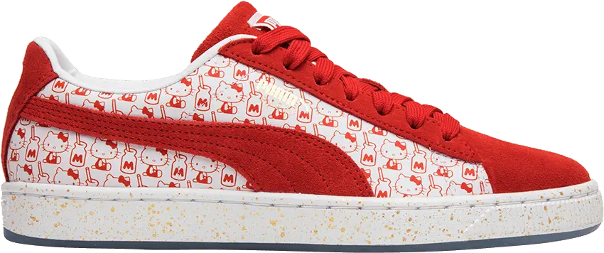  Puma Hello Kitty x Wmns Suede &#039;Bright Red&#039;