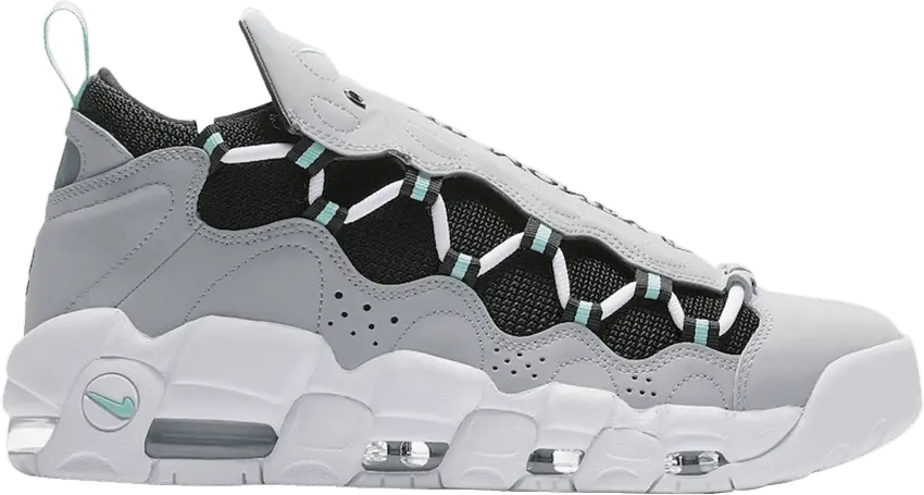  Nike Air More Money Wolf Grey Island Green